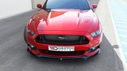 Cup Spoilerlippe v.1 FORD MUSTANG MK6 schwarz Hochglanz