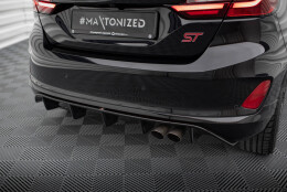 Heck Ansatz Diffusor FORD FIESTA MK8 ST schwarz Hochglanz