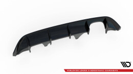 Heck Ansatz Diffusor passend für Ford Fiesta Mk8 ST schwarz Hochglanz