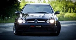 Bodykit + Motorhaube passend für Mercedes CLK W209 BLACK SERIES LOOK