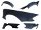 BODYKIT passend für MERCEDES SL R230 AMG BLACK SERIES LOOK