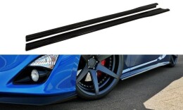 Seitenschweller Ansatz Cup Leisten passend für TOYOTA GT86 schwarz Hochglanz