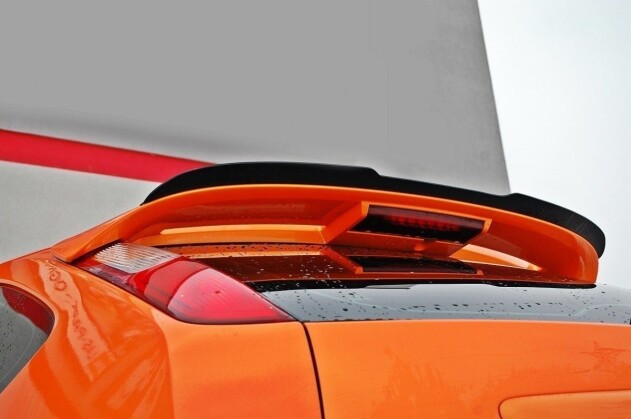 Heck Spoiler Aufsatz Abrisskante passend für Ford Focus ST Mk2 schwarz Hochglanz