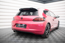 Heck Spoiler Aufsatz Abrisskante für VW Scirocco Mk3 schwarz Hochglanz