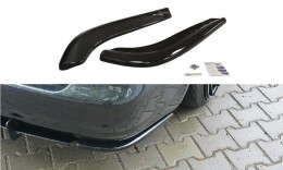 Heck Ansatz Flaps Diffusor passend für AUDI S4 B5 Avant schwarz Hochglanz