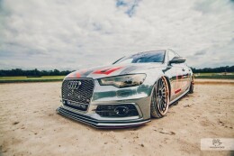 Street Pro Spoilerlippe Front Ansatz passend für Audi A6 C7 S-LINE (2 SPLITTER = 1 SATZ)