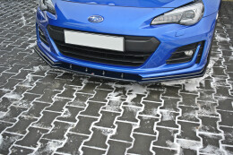 Cup Spoilerlippe Front Ansatz V.1 passend für Subaru BRZ Mk1 Facelift schwarz Hochglanz