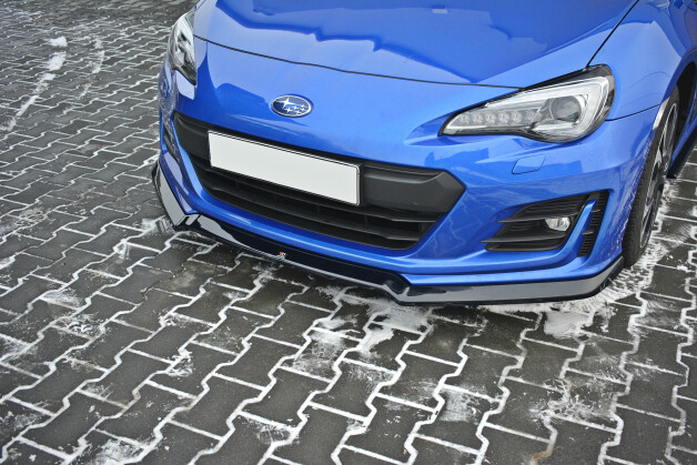 Cup Spoilerlippe Front Ansatz V.3 passend für Subaru BRZ Mk1 Facelift schwarz Hochglanz