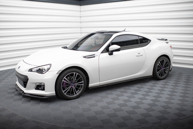 Seitenschweller Ansatz Cup Leisten V.1 passend für Subaru BRZ Mk1 / Mk1 Facelift / Toyota GT86 Facelift schwarz Hochglanz