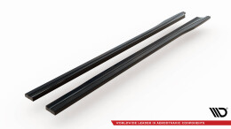 Seitenschweller Ansatz Cup Leisten für V.1 für Subaru BRZ Mk1 / Mk1 Facelift / Toyota GT86 Facelift schwarz Hochglanz