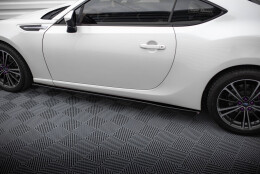 Seitenschweller Ansatz Cup Leisten V.1 passend für Subaru BRZ Mk1 / Mk1 Facelift / Toyota GT86 Facelift schwarz Hochglanz