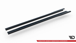 Seitenschweller Ansatz Cup Leisten V.1 passend für Subaru BRZ Mk1 / Mk1 Facelift / Toyota GT86 Facelift schwarz Hochglanz