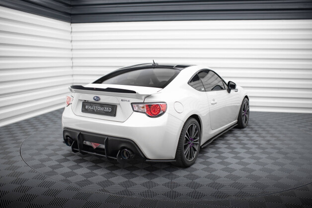 Heck Ansatz Flaps Diffusor V.1 passend für Subaru BRZ Mk1 / Mk1 Facelift schwarz Hochglanz