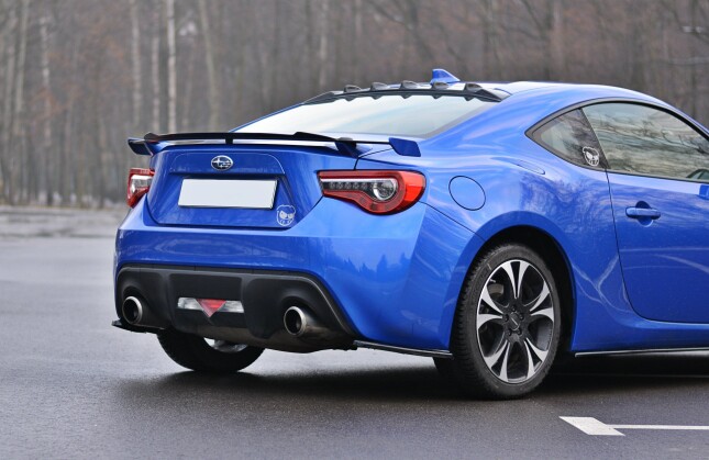 Heck Spoiler Aufsatz Abrisskante passend für Toyota GT86 Facelift / Subaru BRZ Mk1 Facelift schwarz Hochglanz