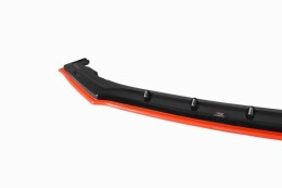 Cup Spoilerlippe Front Ansatz V.4 für Subaru BRZ Mk1 FL schwarz+rot Hochglanz