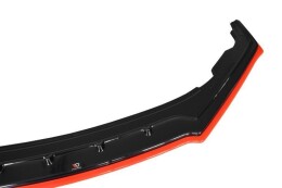 Cup Spoilerlippe Front Ansatz V.4 für Subaru BRZ Mk1 FL schwarz+rot Hochglanz