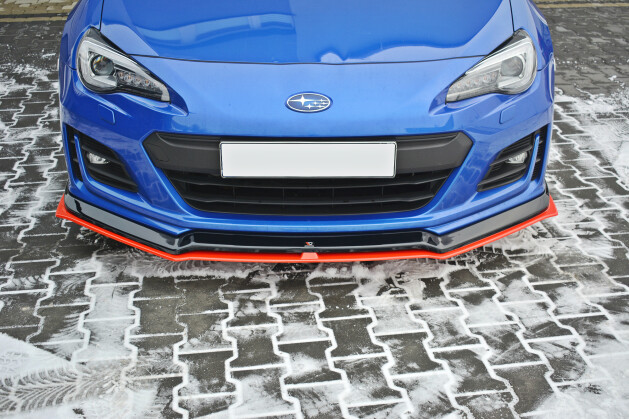 Cup Spoilerlippe Front Ansatz V.5 für Subaru BRZ Mk1 FL schwarz Hochglanz