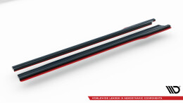 Seitenschweller Ansatz Cup Leisten V.2 passend für Subaru BRZ Mk1 / Mk1 Facelift / Toyota GT86 Facelift schwarz Hochglanz
