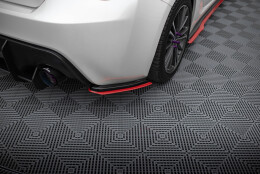 Heck Ansatz Flaps Diffusor V.2 passend für Subaru BRZ Mk1 / Mk1 Facelift schwarz Hochglanz