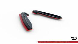 Street+ Heck Ansatz Flaps V.2 passend für Subaru BRZ Mk1 / Mk1 FL schwarz Hochglanz