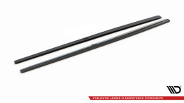 Seitenschweller Ansatz Cup Leisten V.1 passend für Audi S3 / A3 S-Line 8V / 8V FL Limousine schwarz Hochglanz