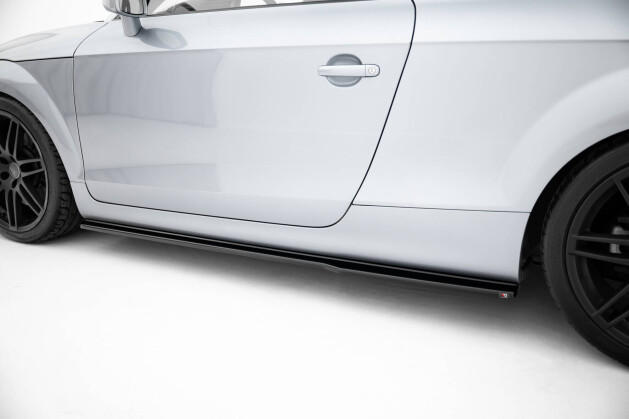 Seitenschweller Ansatz Cup Leisten V.1 passend für Audi TT S / TT S-Line 8J Facelift schwarz Hochglanz