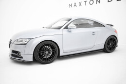 Seitenschweller Ansatz Cup Leisten V.1 passend für Audi TT S / TT S-Line 8J Facelift schwarz Hochglanz