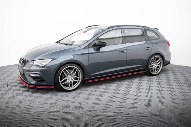 Street+ Seitenschweller Leisten V.3 passend für Seat Leon Mk3 CUPRA/ FR FL