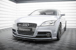 Cup Spoilerlippe Front Ansatz V.1 passend für Audi TT S / TT S-Line 8J Facelift schwarz Hochglanz