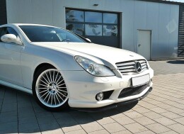 Street+ Spoilerlippe Front Ansatz V.1 passend für Mercedes CLS C219 55AMG schwarz Hochglanz