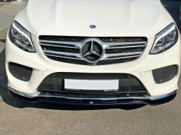 Cup Spoilerlippe Front Ansatz V.1 für Mercedes GLE W166 AMG-Line schwarz Hochglanz