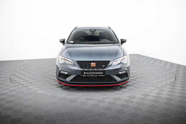 Cup Spoilerlippe Front Ansatz V.3 passend für Seat Leon Cupra / FR Mk3 FL
