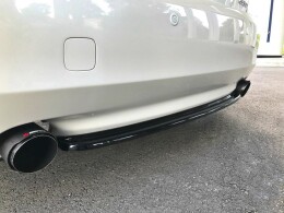 Mittlerer Cup Diffusor Heck Ansatz passend für Lexus GS 300 Mk3 Facelift schwarz Hochglanz