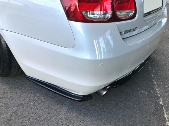 Heck Ansatz Flaps Diffusor für Lexus GS 300 Mk3 FL schwarz Hochglanz