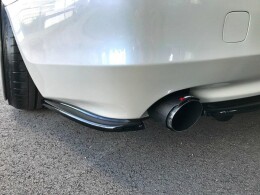 Heck Ansatz Flaps Diffusor passend für Lexus GS 300 Mk3 Facelift schwarz Hochglanz