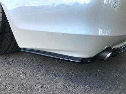 Heck Ansatz Flaps Diffusor passend für Lexus GS 300 Mk3 Facelift schwarz Hochglanz