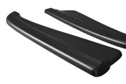 Heck Ansatz Flaps Diffusor passend für Mercedes CLS C219 55AMG schwarz Hochglanz