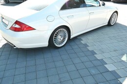 Street+ Heck Ansatz Flaps passend für Mercedes CLS C219 55AMG schwarz Hochglanz