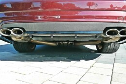 Heck Ansatz Diffusor passend für Mercedes CLS C219 55AMG schwarz Hochglanz