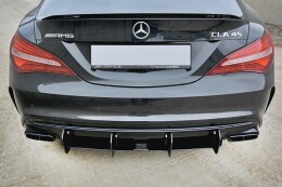 Heck Ansatz Diffusor passend für Heckschürze V.2 passend für Mercedes CLA A45 AMG C117 Facelift