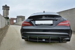 Heck Ansatz Diffusor passend für Heckschürze V.2 passend für Mercedes CLA A45 AMG C117 Facelift