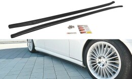 Seitenschweller Ansatz Cup Leisten passend für Mercedes CLS C219 55AMG schwarz matt