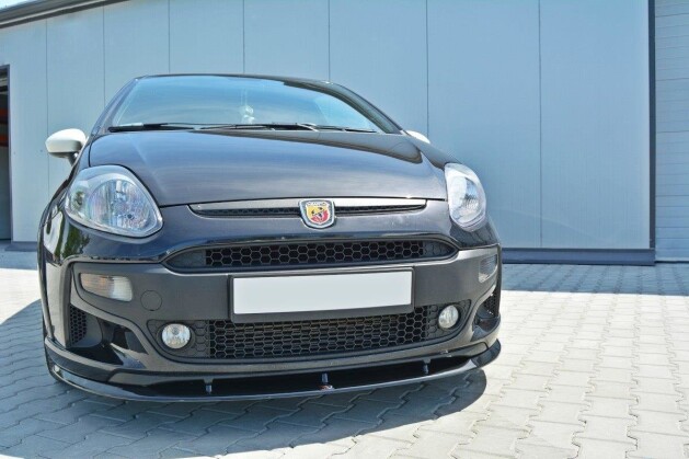 Cup Spoilerlippe Front Ansatz für Fiat Punto Evo Abarth Carbon Look