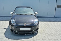 Cup Spoilerlippe Front Ansatz für Fiat Punto Evo Abarth Carbon Look