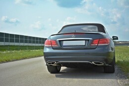 Heck Ansatz Diffusor für Mercedes E W212 Carbon Look