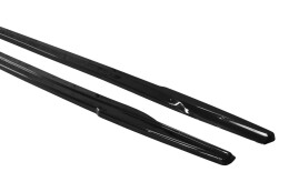 Seitenschweller Ansatz Cup Leisten für RENAULT CLIO MK4 RS   schwarz Hochglanz