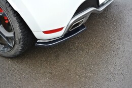 Heck Ansatz Flaps Diffusor für RENAULT CLIO MK4 RS  schwarz matt