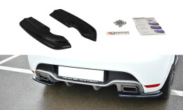 Street+ Heck Ansatz Flaps passend für Renault Clio MK4 RS schwarz Hochglanz