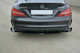 SPORT Heck Ansatz Diffusor Flaps für Mercedes CLA...