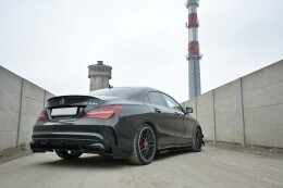 Sport Heck Ansatz Flaps Diffusor für Mercedes CLA A45 AMG C117 FL